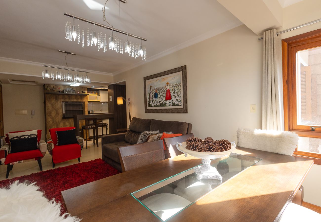 Apartamento em Gramado - Aconchegante apto 2 quartos (1 suíte) junto ao centro!