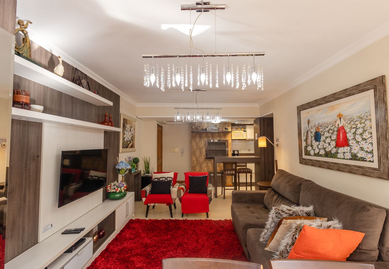 Apartamento em Gramado - Aconchegante apto 2 quartos (1 suíte) junto ao centro!