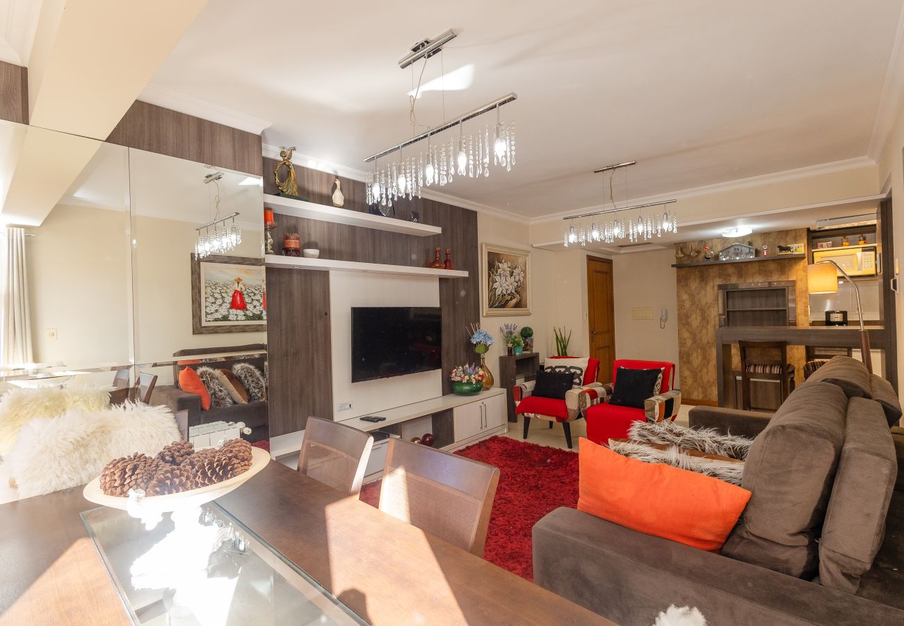 Apartamento em Gramado - Aconchegante apto 2 quartos (1 suíte) junto ao centro!