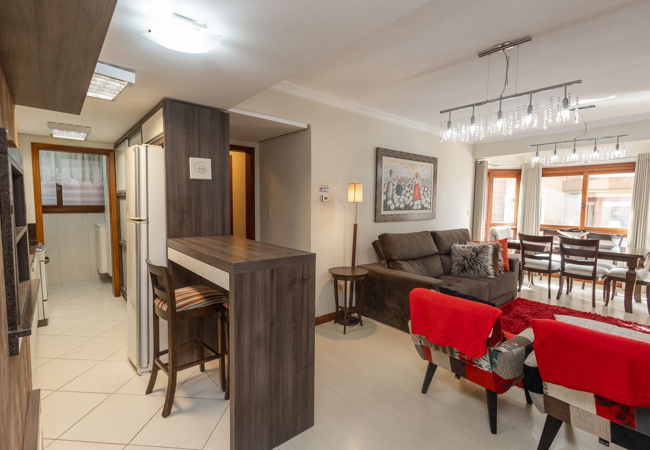 Apartamento em Gramado - Aconchegante apto 2 quartos (1 suíte) junto ao centro!
