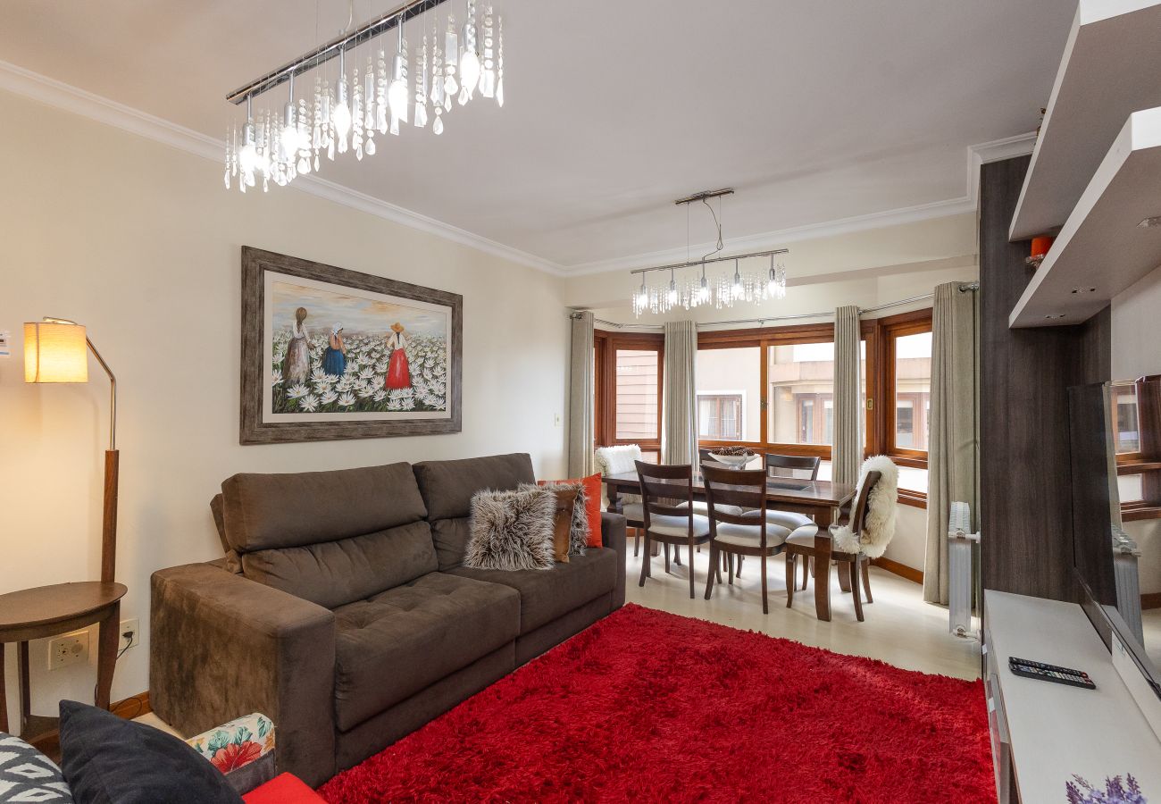 Apartamento em Gramado - Aconchegante apto 2 quartos (1 suíte) junto ao centro!