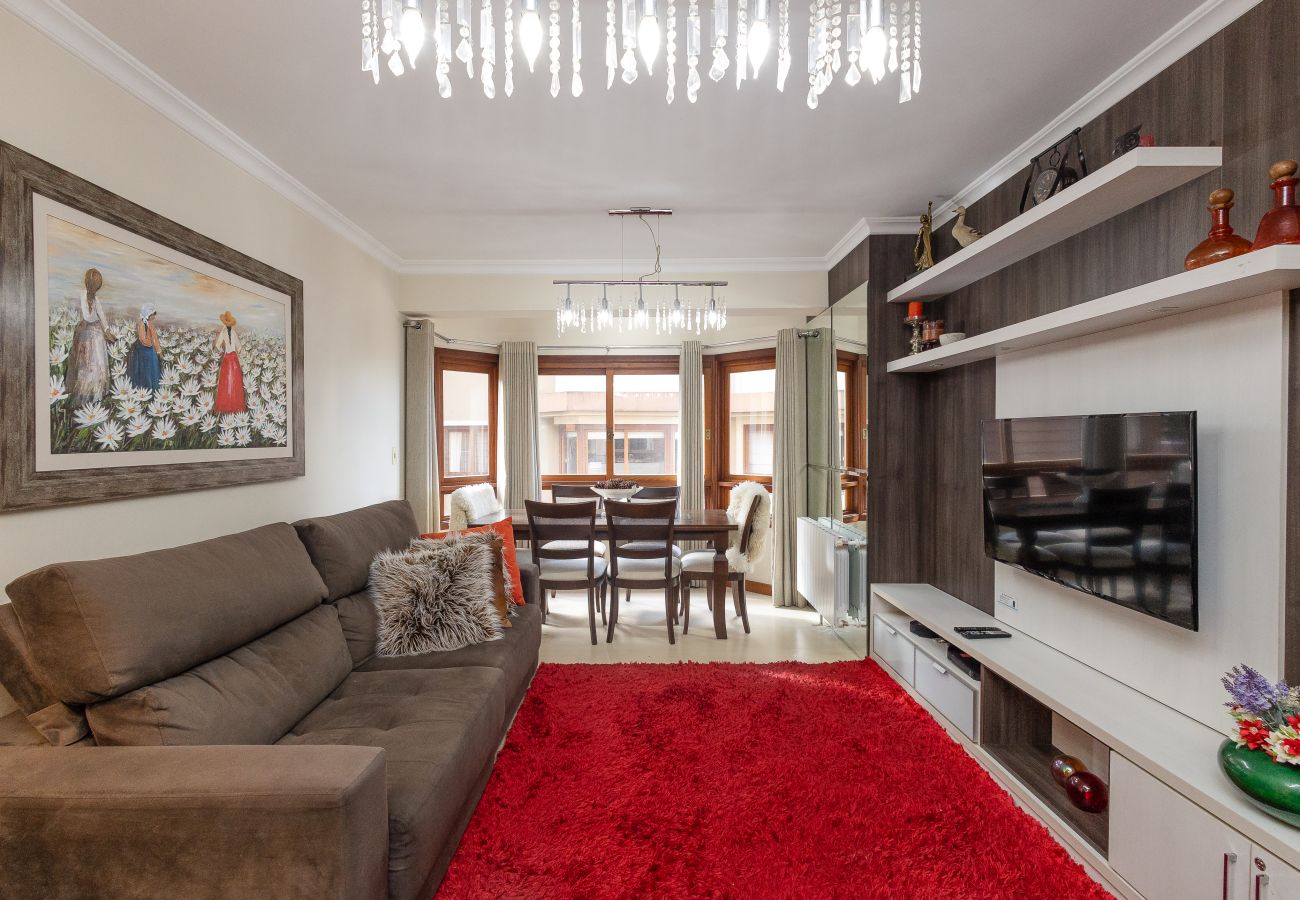 Apartamento em Gramado - Aconchegante apto 2 quartos (1 suíte) junto ao centro!