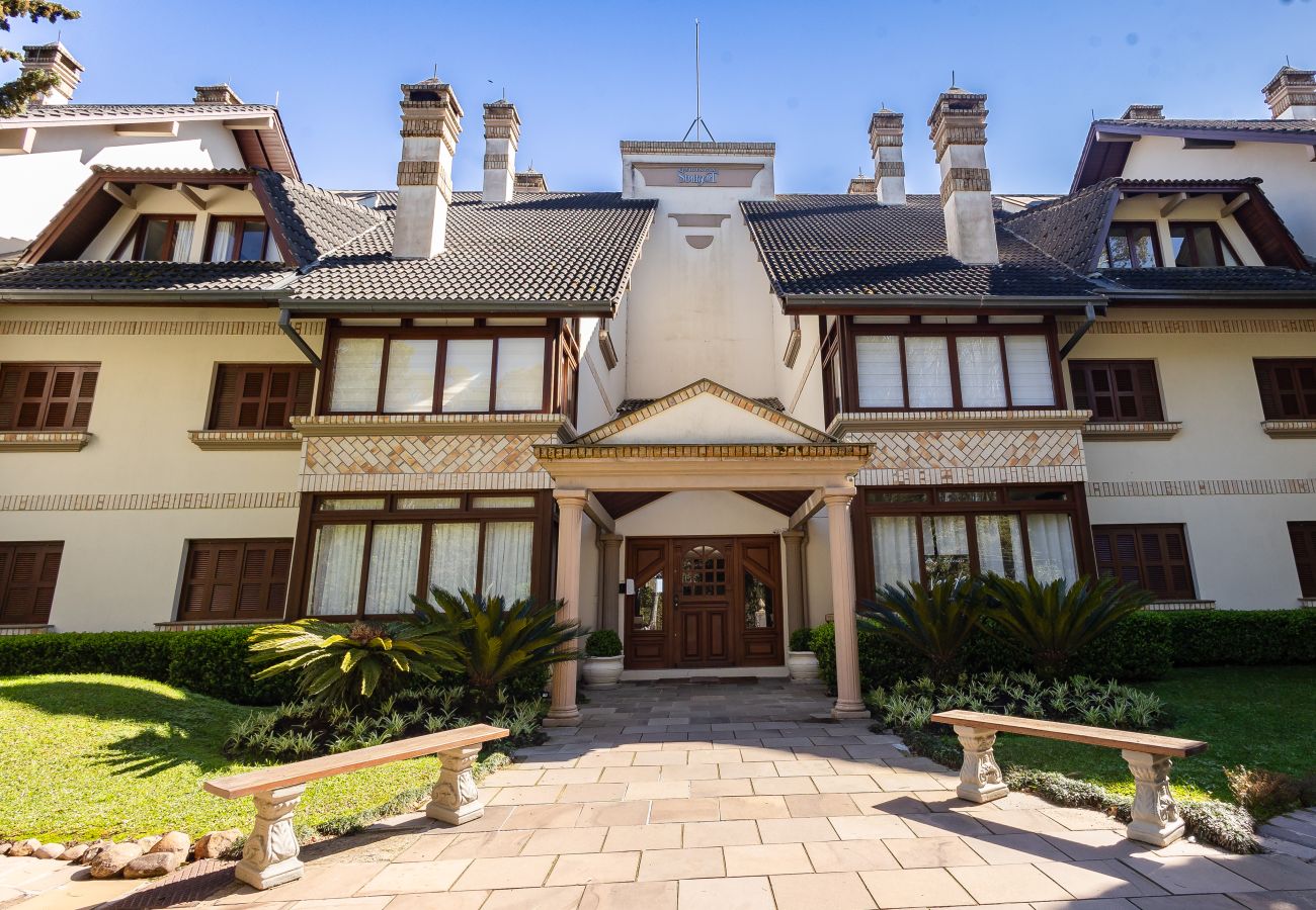 Apartamento em Gramado - 1D aconchegante com vista para o vale, 1,5km da R Coberta