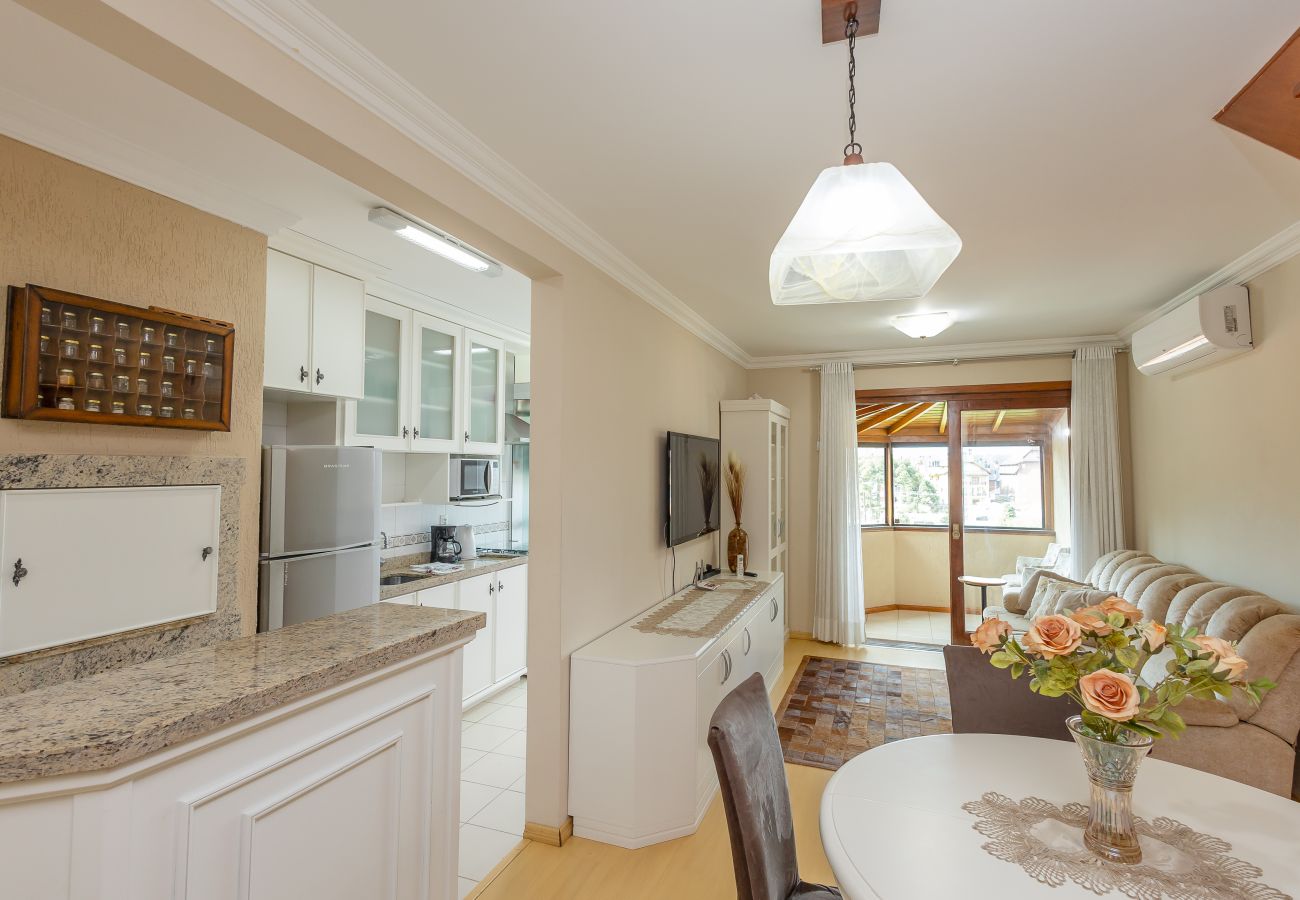 Apartamento em Gramado - Ap 3D na av Borges de Medeiros (3 banheiros, 2 vagas)