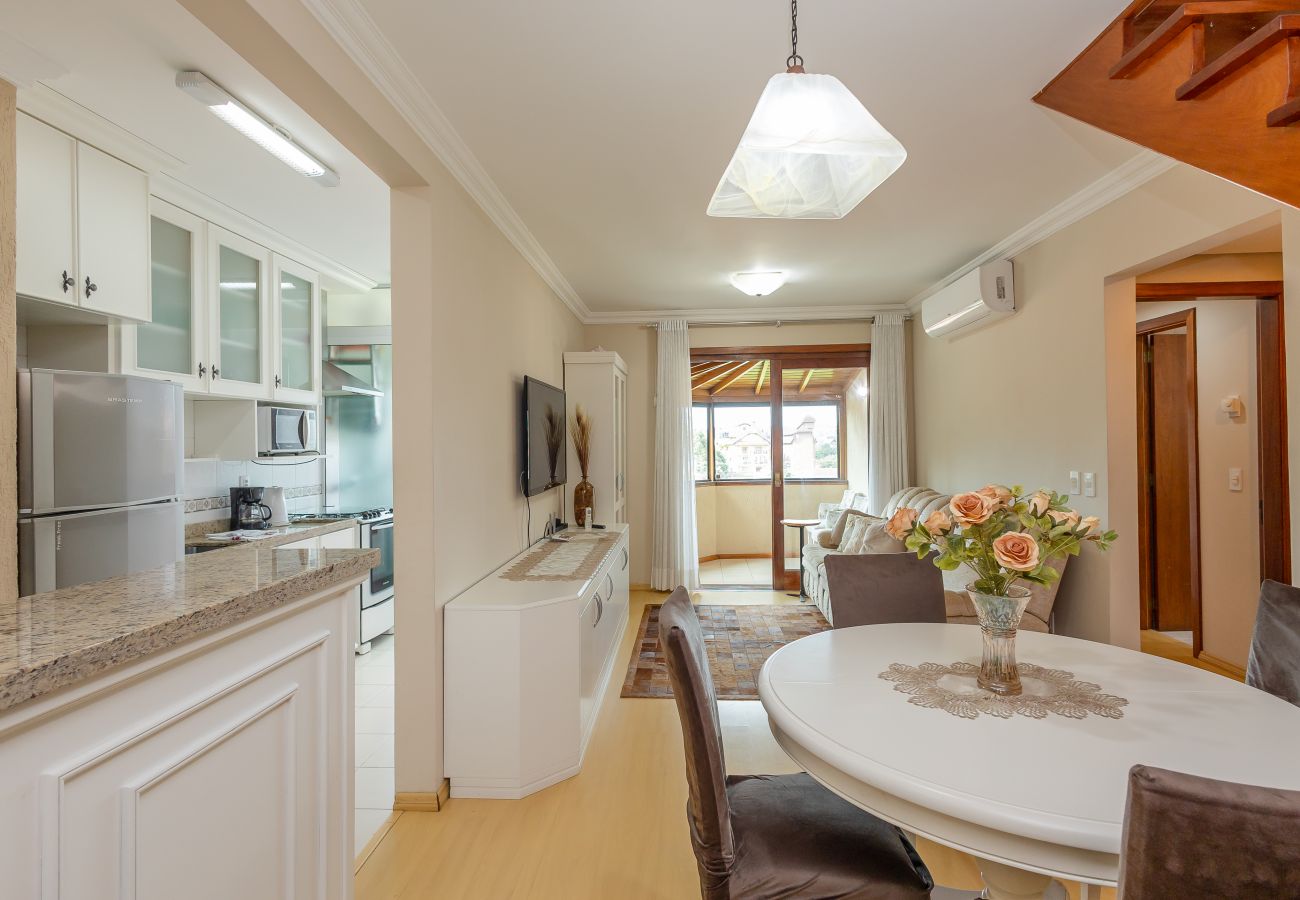 Apartamento em Gramado - Ap 3D na av Borges de Medeiros (3 banheiros, 2 vagas)