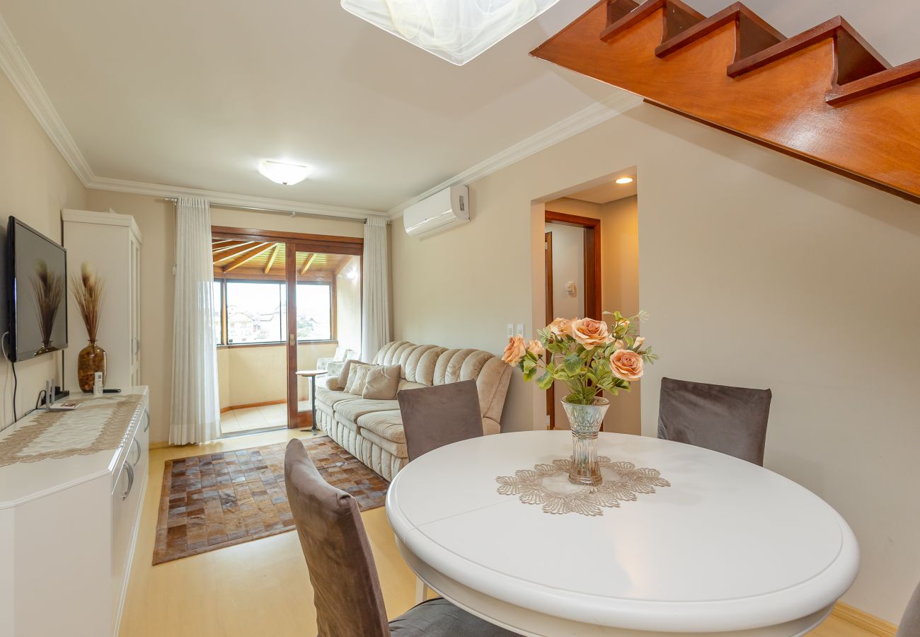 Apartamento em Gramado - Ap 3D na av Borges de Medeiros (3 banheiros, 2 vagas)