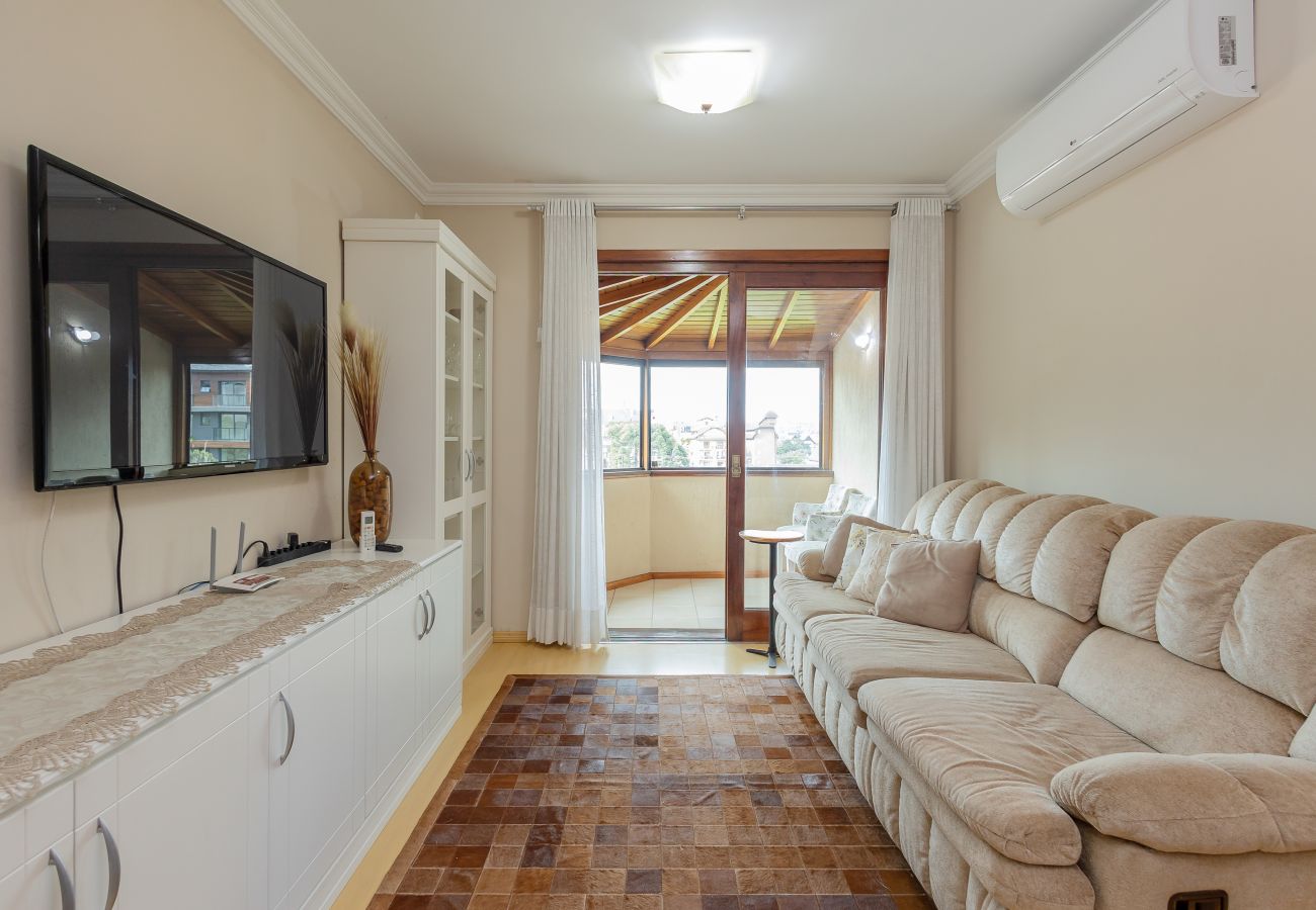 Apartamento em Gramado - Ap 3D na av Borges de Medeiros (3 banheiros, 2 vagas)