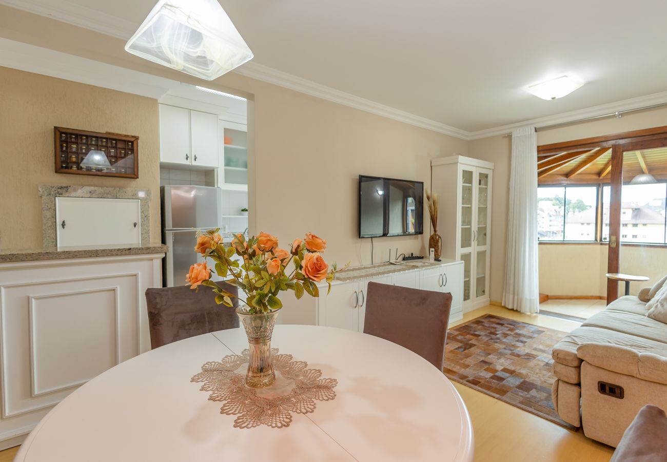 Apartamento em Gramado - Ap 3D na av Borges de Medeiros (3 banheiros, 2 vagas)