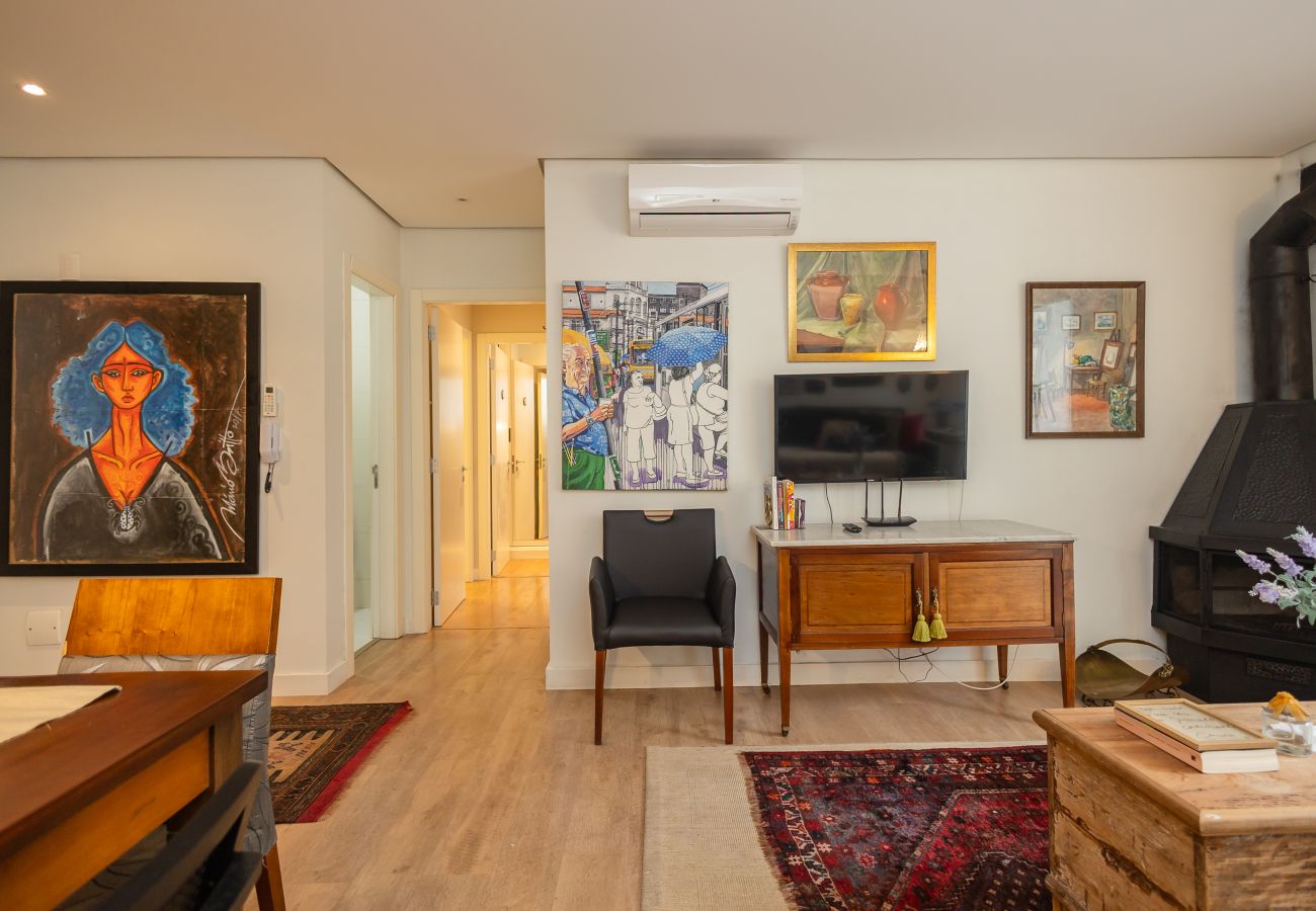 Apartamento em Gramado - NOVO! Loft 2D (1 suite) a 400m da Rua Coberta!