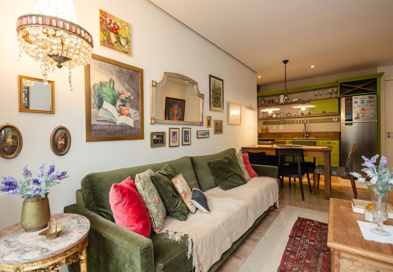 Apartamento em Gramado - NOVO! Loft 2D (1 suite) a 400m da Rua Coberta!