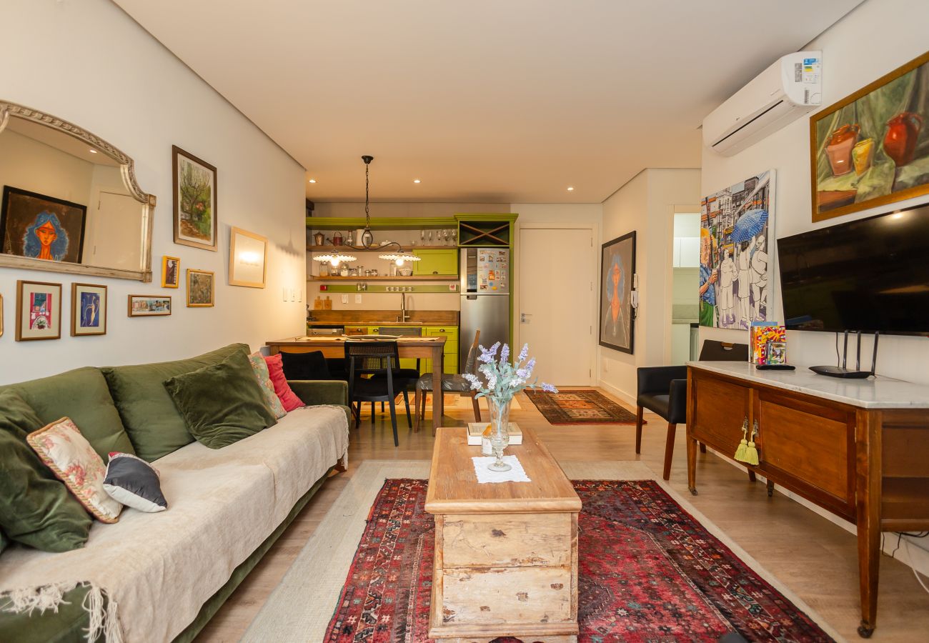 Apartamento em Gramado - NOVO! Loft 2D (1 suite) a 400m da Rua Coberta!