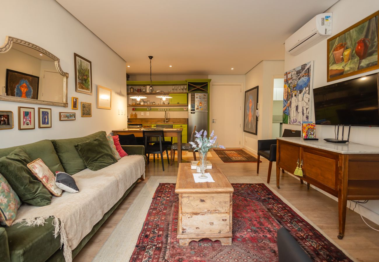 Apartamento em Gramado - NOVO! Loft 2D (1 suite) a 400m da Rua Coberta!