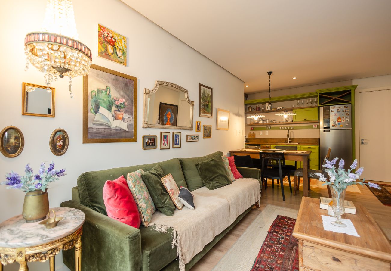 Apartamento em Gramado - NOVO! Loft 2D (1 suite) a 400m da Rua Coberta!