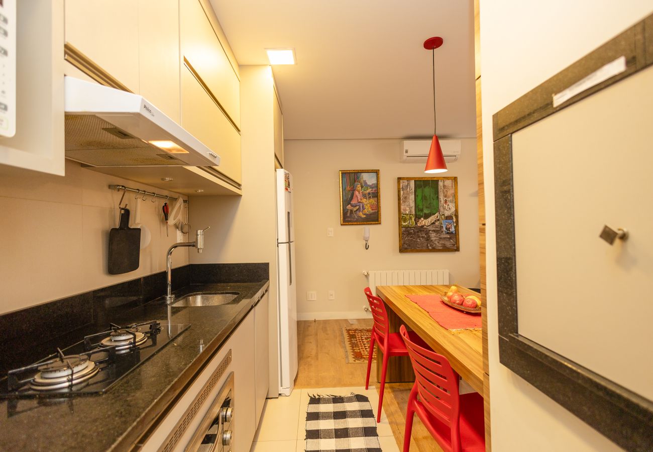 Apartamento em Gramado - NOVO! Casa de Laura, loft a 400m da R Coberta!