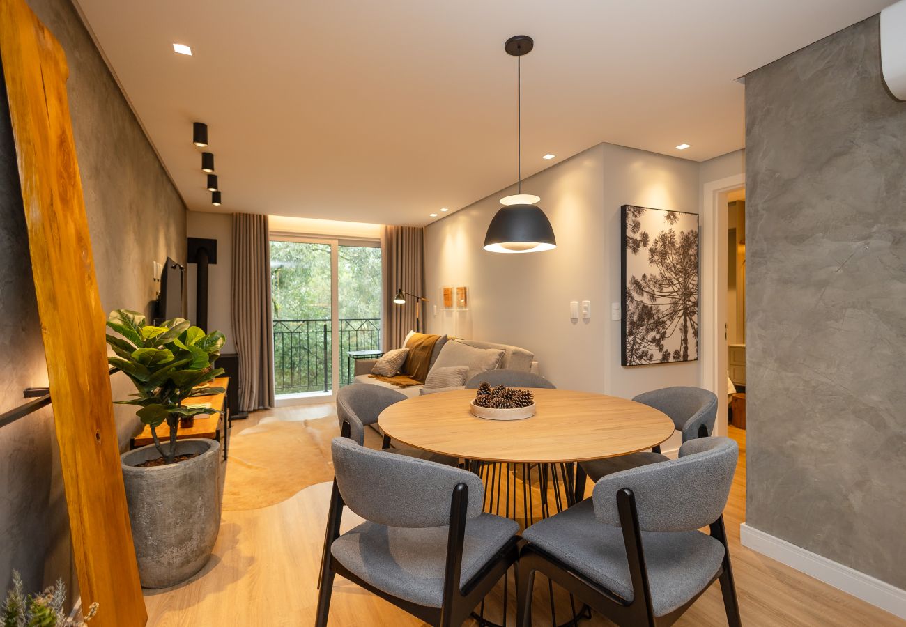 Apartamento em Gramado - NOVO! Loft IMPECÁVEL! Desfrute Gramado como um nativo!