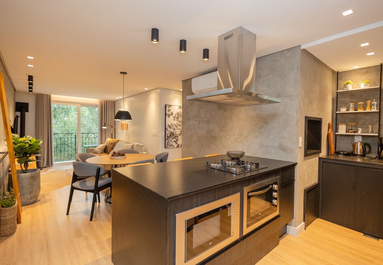 Apartamento em Gramado - NOVO! Loft IMPECÁVEL! Desfrute Gramado como um nativo!