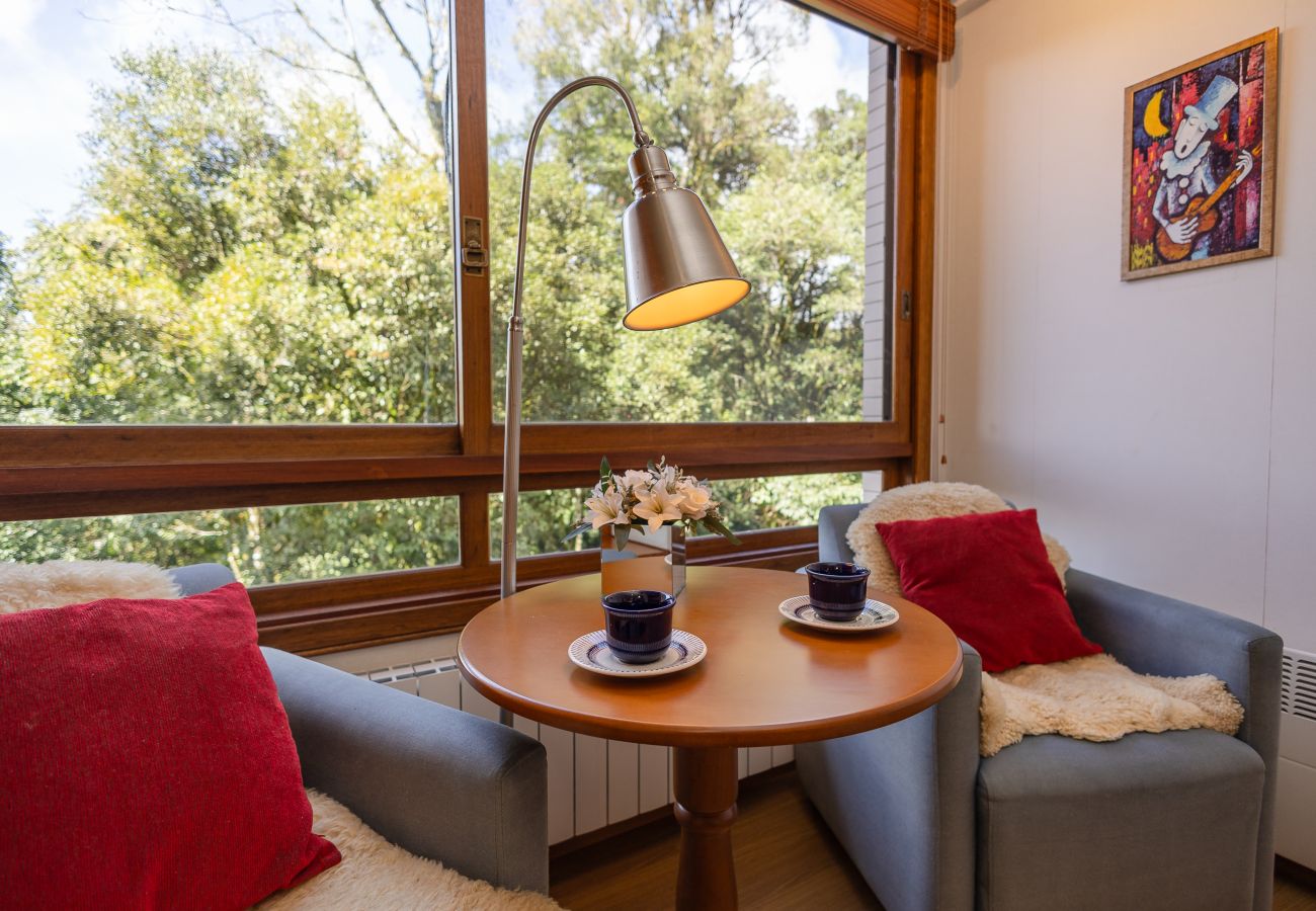 Apartamento em Gramado - NOVO! Apto 2d (1 suíte) a 600m da R Coberta!