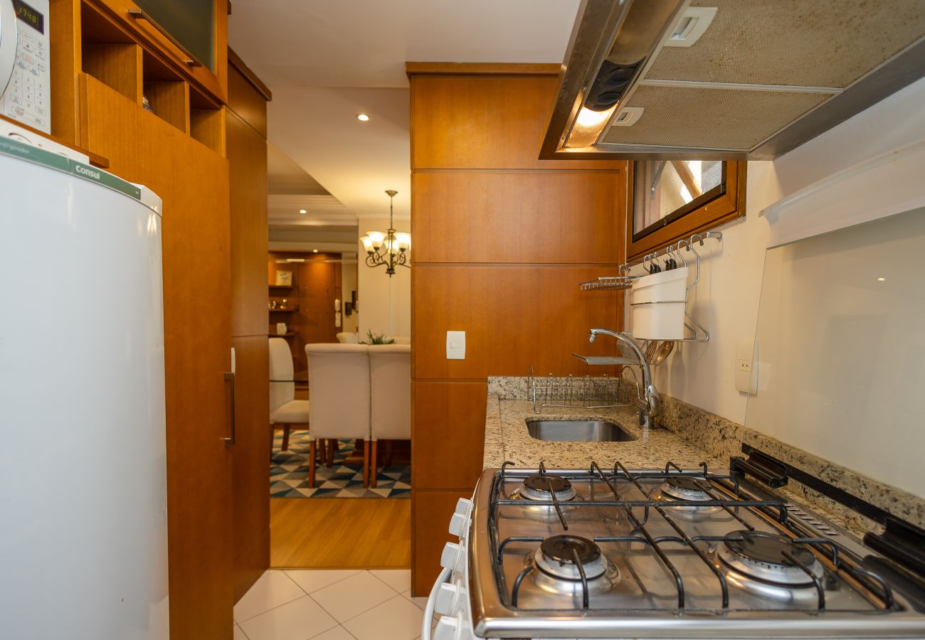 Apartamento em Gramado - NOVO! Apto 2d (1 suíte) a 600m da R Coberta!