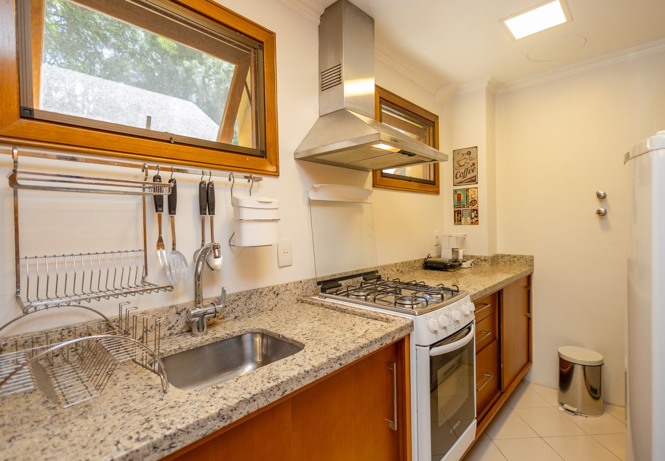 Apartamento em Gramado - NOVO! Apto 2d (1 suíte) a 600m da R Coberta!