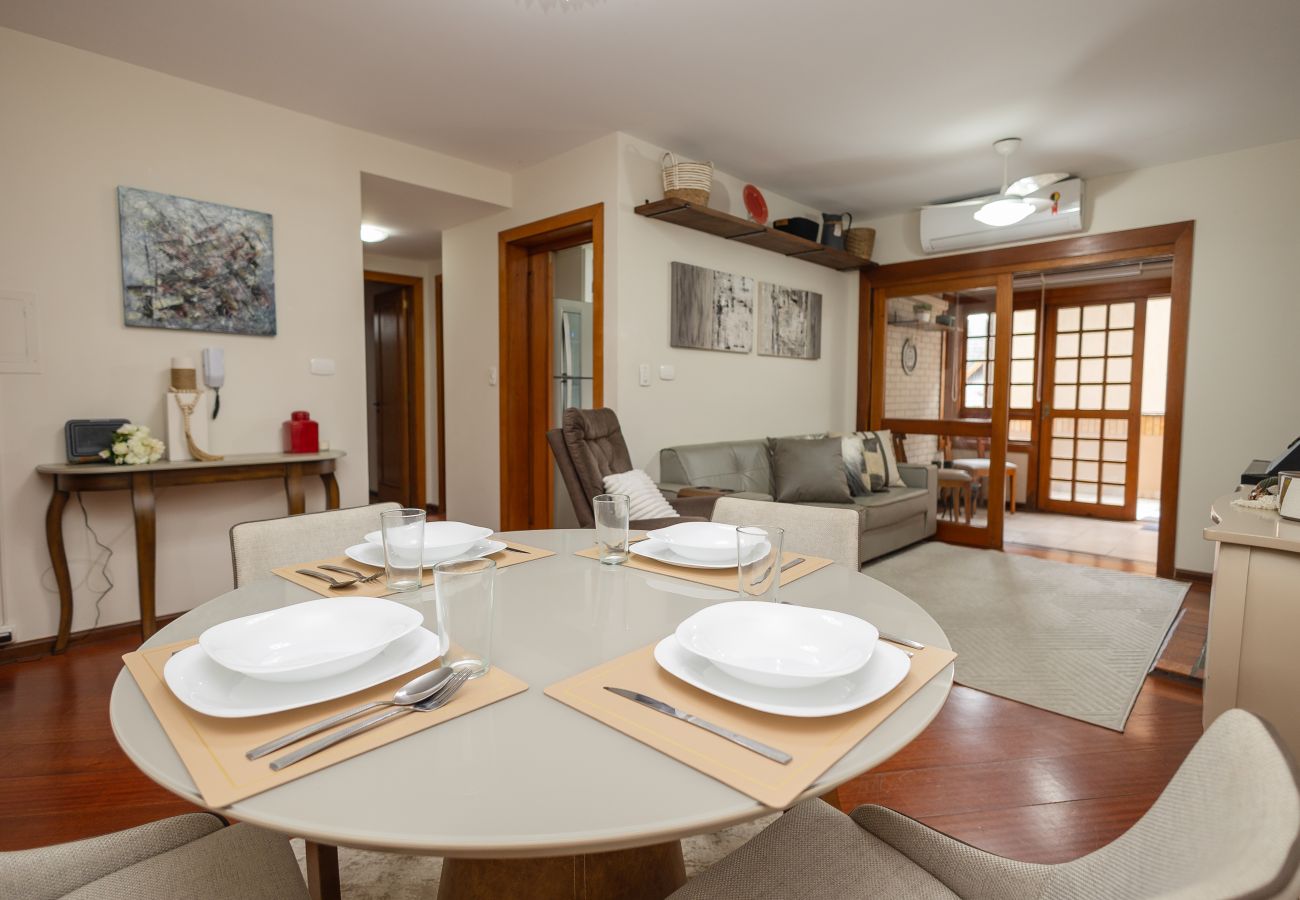 Apartamento em Gramado - NOVO!Apto 2d a 700m da R Coberta! C Super Terraço!