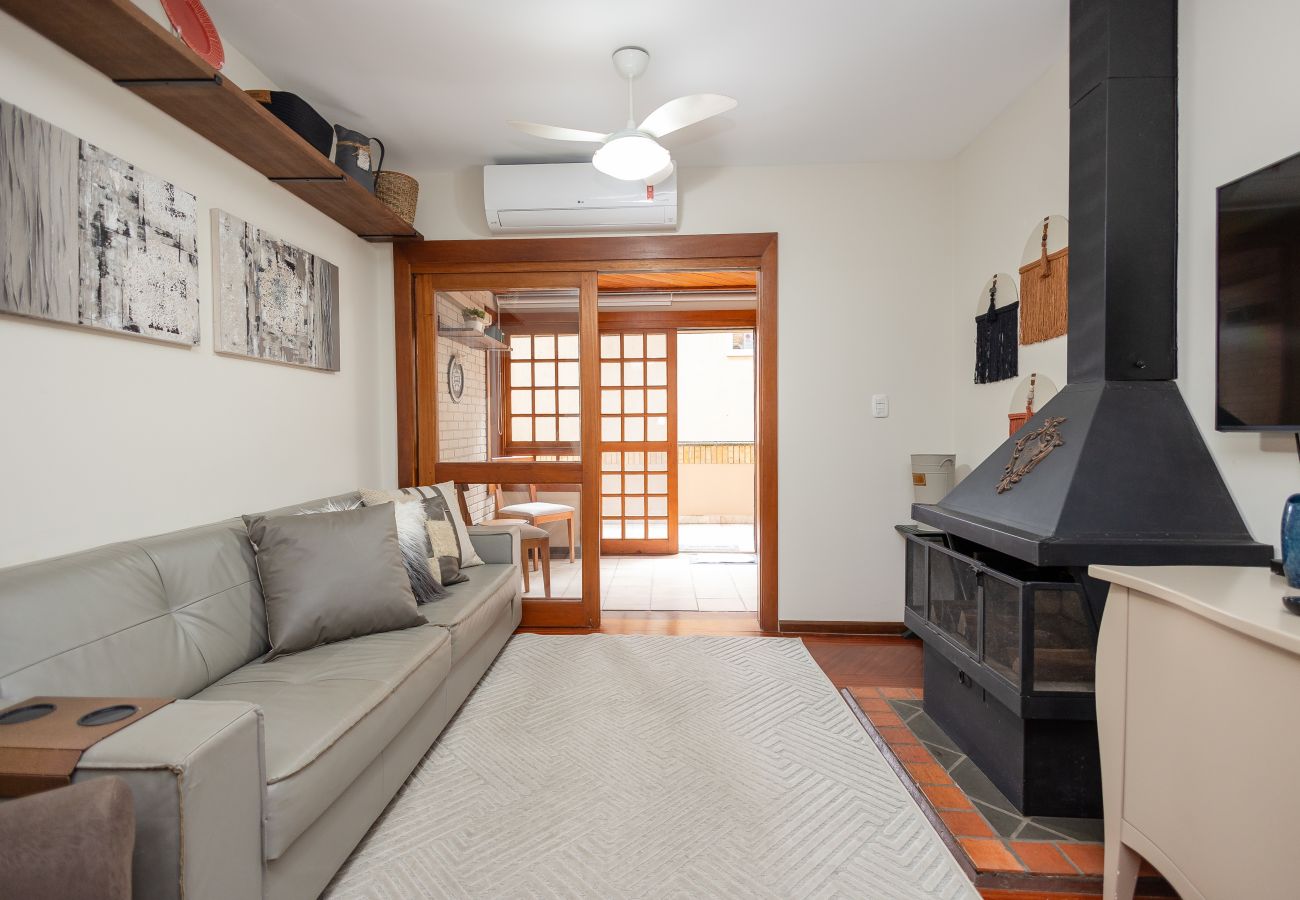Apartamento em Gramado - NOVO!Apto 2d a 700m da R Coberta! C Super Terraço!
