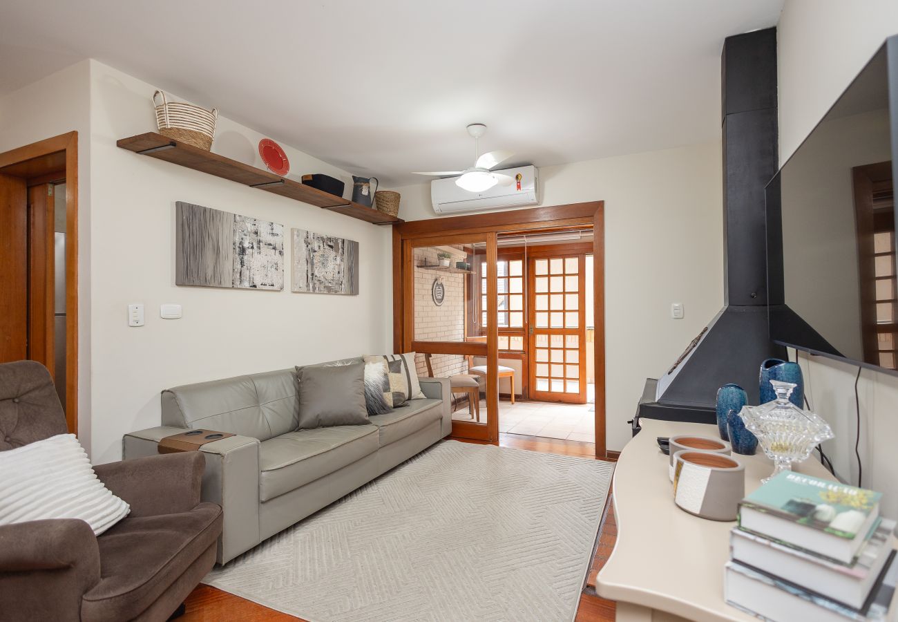 Apartamento em Gramado - NOVO!Apto 2d a 700m da R Coberta! C Super Terraço!