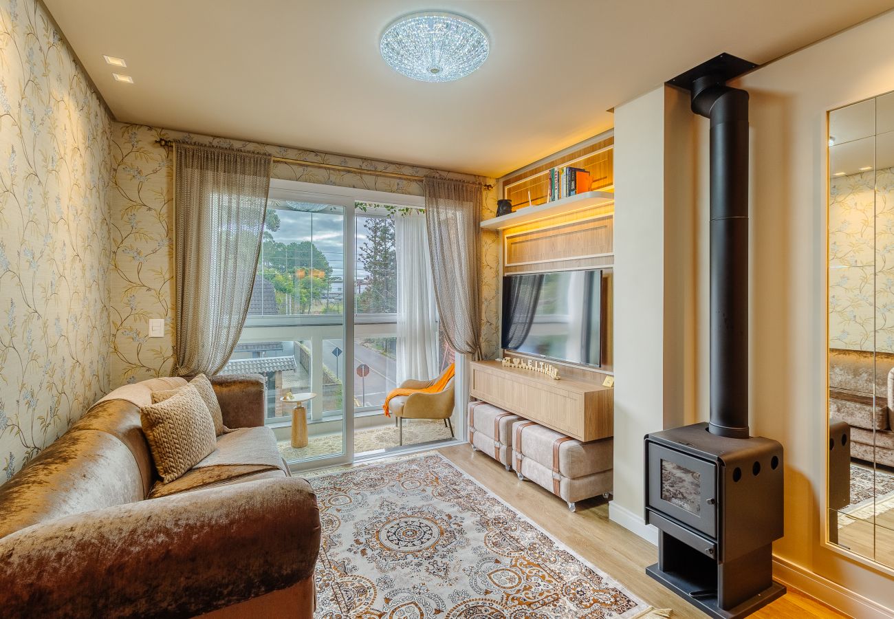 Apartamento em Canela - NOVO! Ap (1 suíte) temático EXPRESSO 221 Canela - Gramado