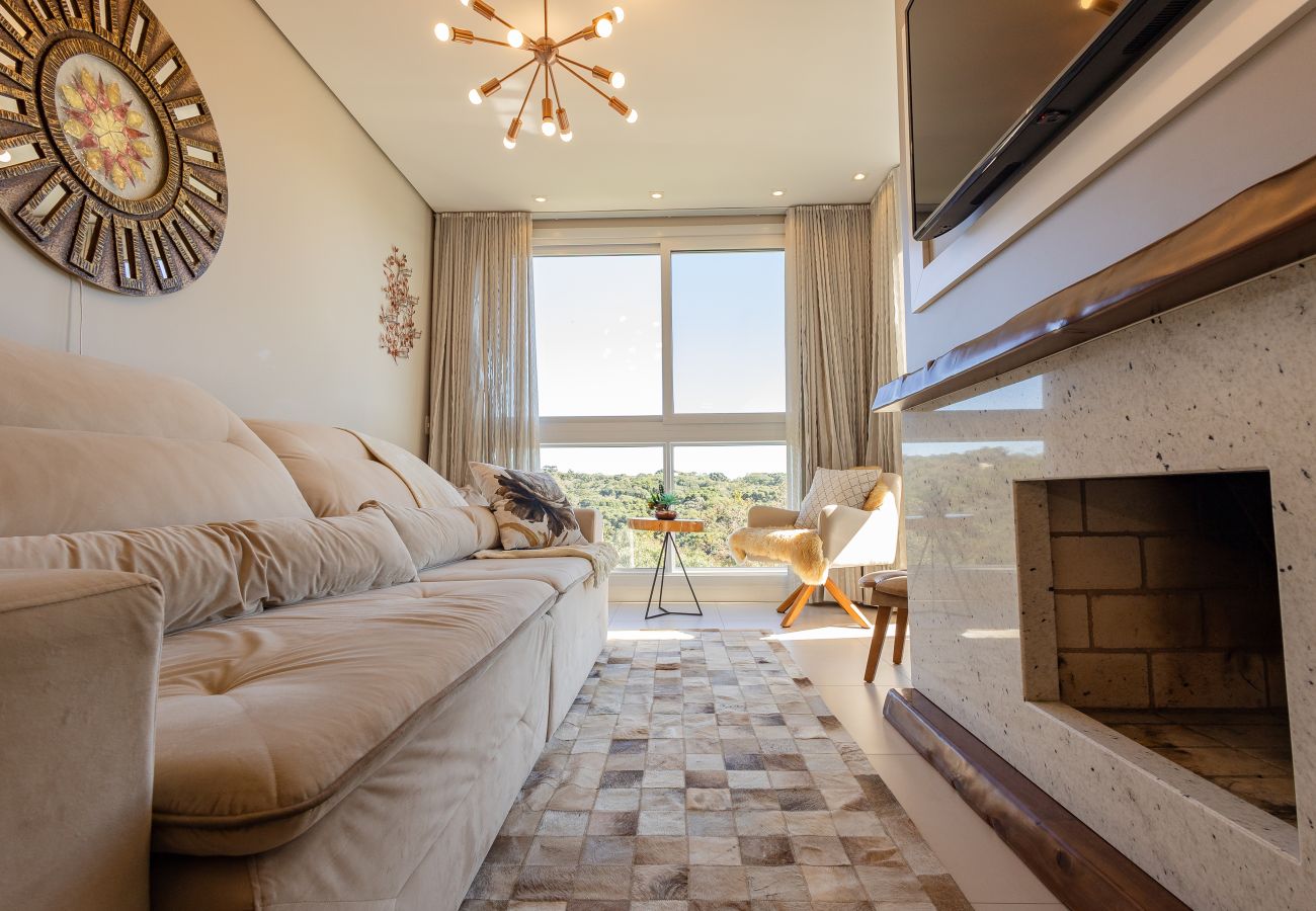 Apartamento em Gramado - Ap 2D (1 suíte) com Vista para o Bosque!