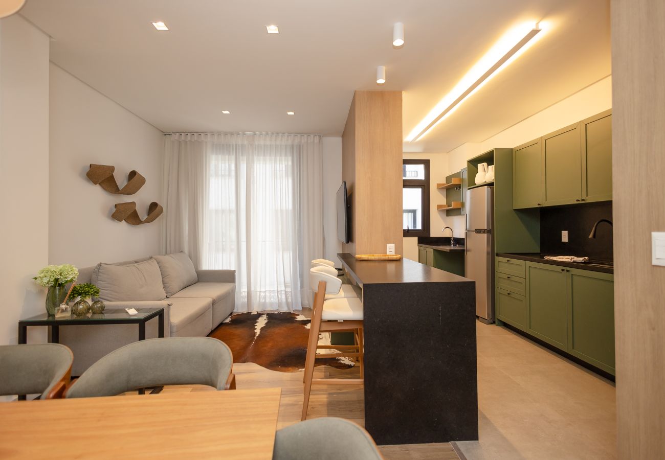 Apartamento em Gramado - NOVO! Apto 2 suítes a 400m da R Coberta!