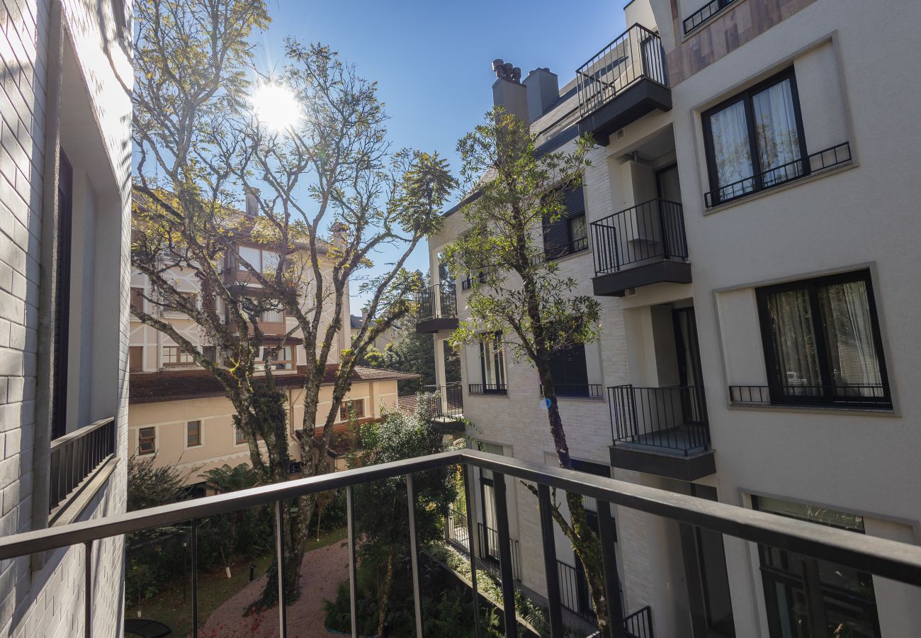 Apartamento em Gramado - NOVO! Apto 2 suítes a 400m da R Coberta!