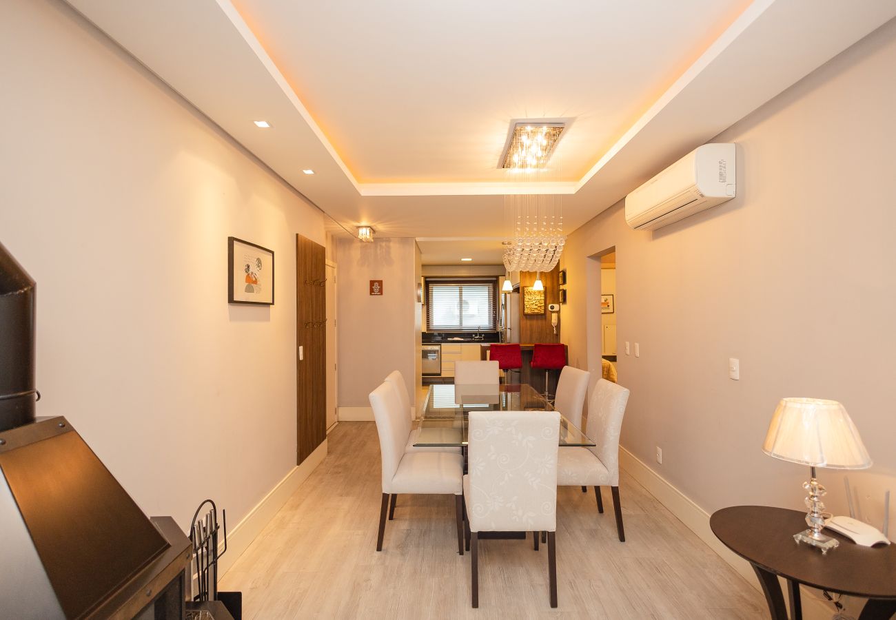 Apartamento em Gramado - NOVO! Ap 2Q com suite a 300m da R Coberta!