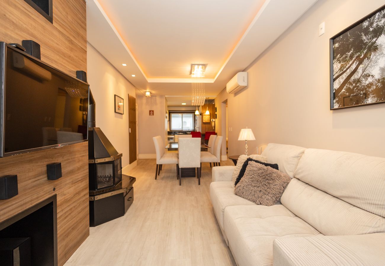 Apartamento em Gramado - NOVO! Ap 2Q com suite a 300m da R Coberta!
