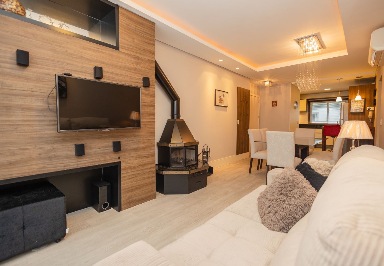 Apartamento em Gramado - NOVO! Ap 2Q com suite a 300m da R Coberta!
