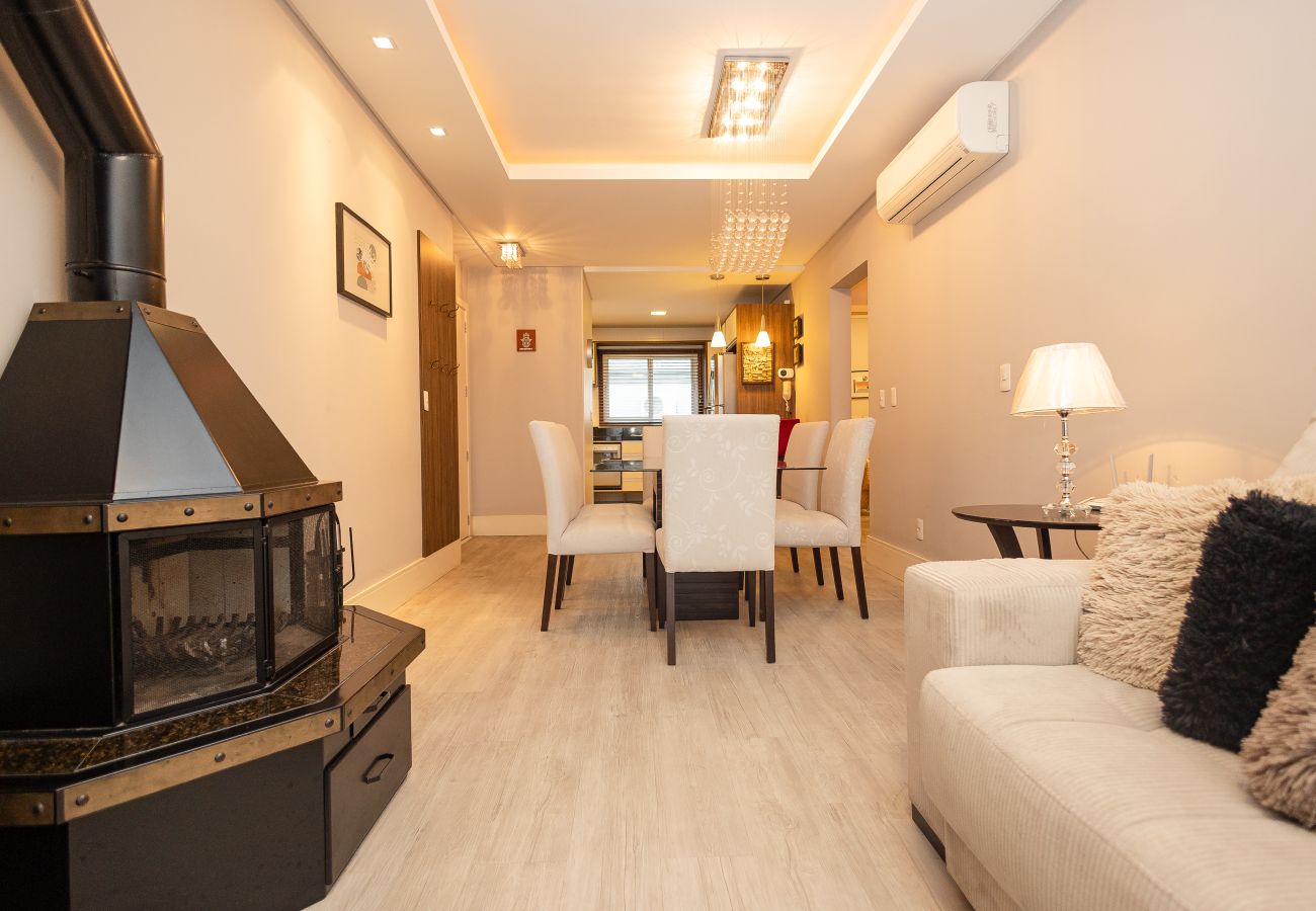 Apartamento em Gramado - NOVO! Ap 2Q com suite a 300m da R Coberta!