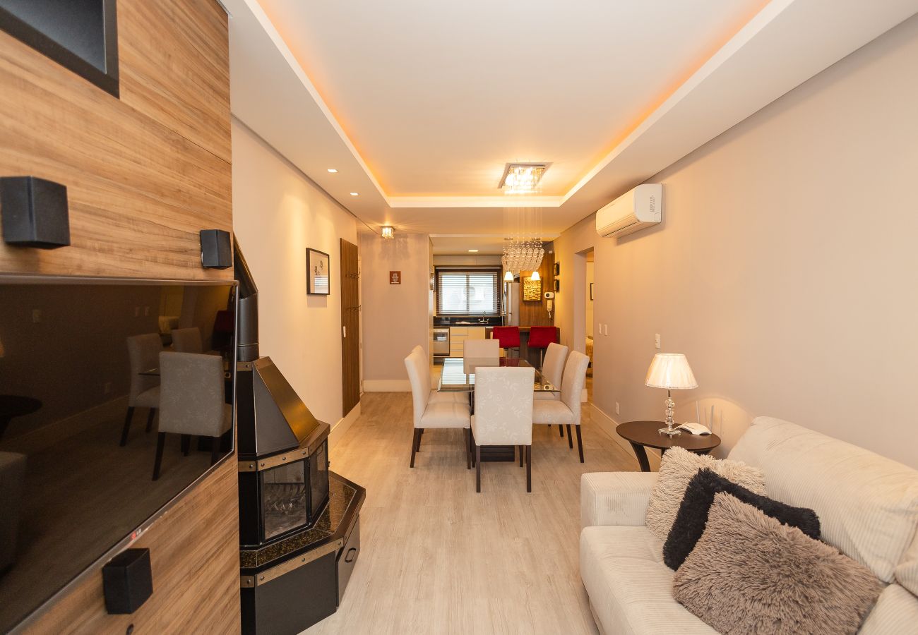Apartamento em Gramado - NOVO! Ap 2Q com suite a 300m da R Coberta!