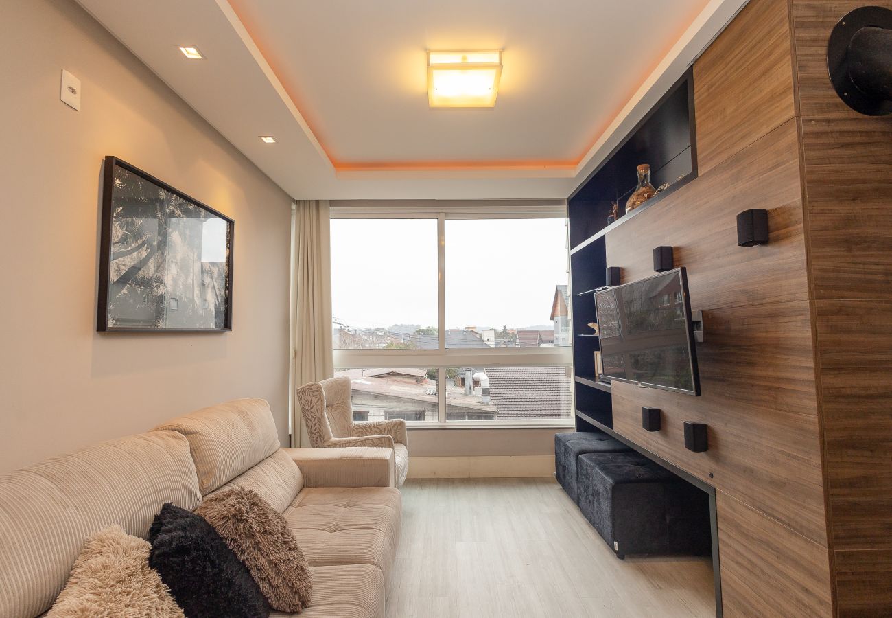 Apartamento em Gramado - NOVO! Ap 2Q com suite a 300m da R Coberta!