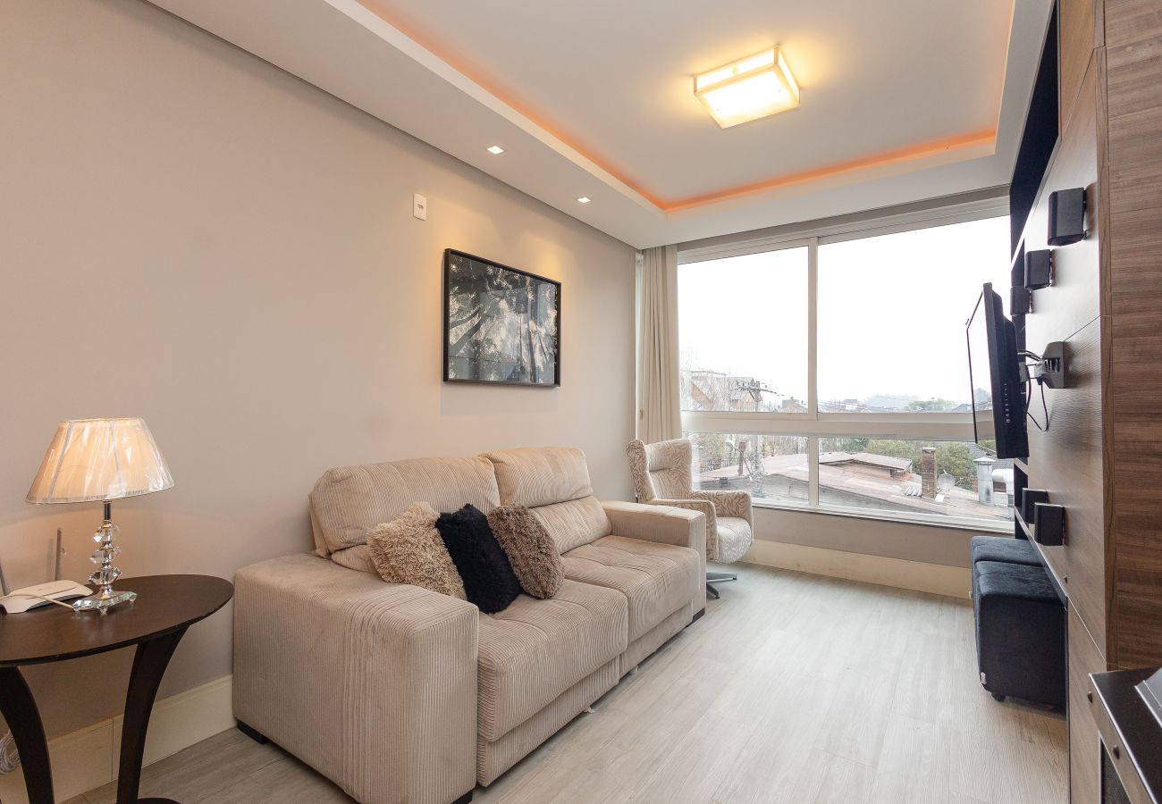 Apartamento em Gramado - NOVO! Ap 2Q com suite a 300m da R Coberta!