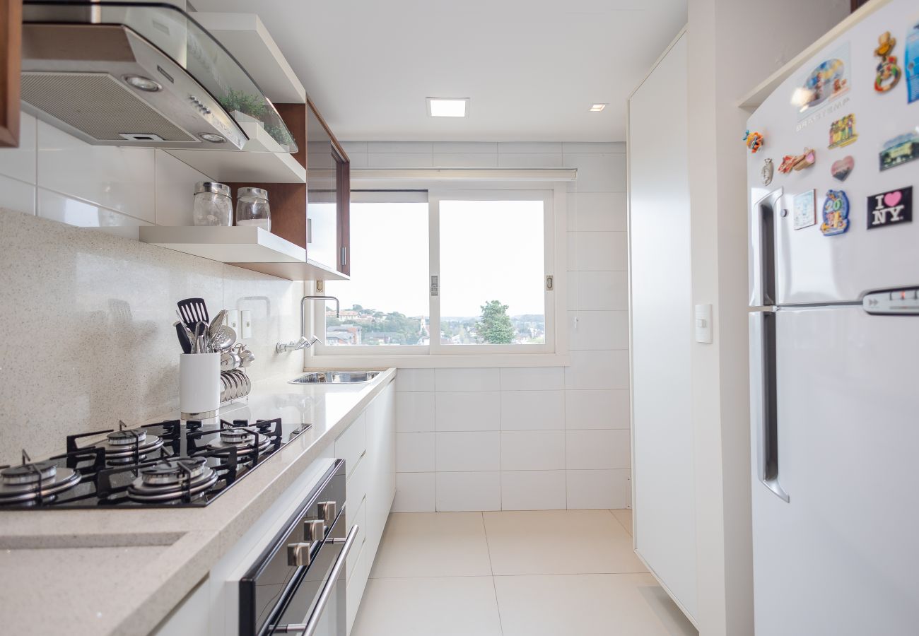 Apartamento em Gramado - Faça Tudo a Pé! 150m Rua Coberta | 2 Suítes