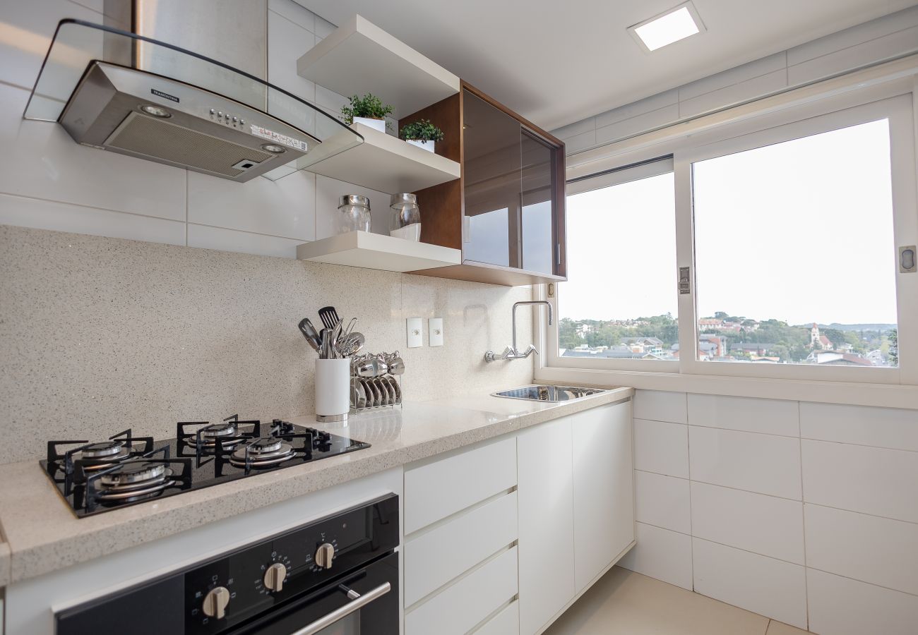 Apartamento em Gramado - Faça Tudo a Pé! 150m Rua Coberta | 2 Suítes