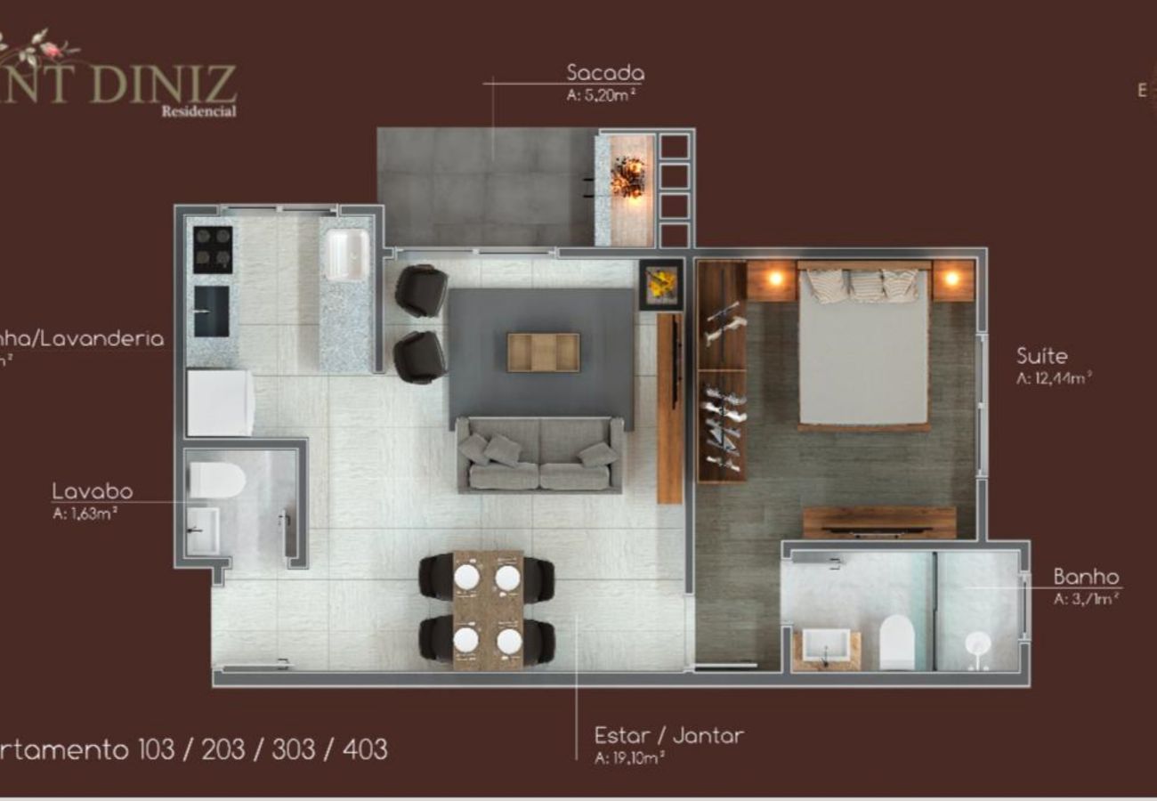 Apartamento em Canela - Apto Saint Diniz REF 558344