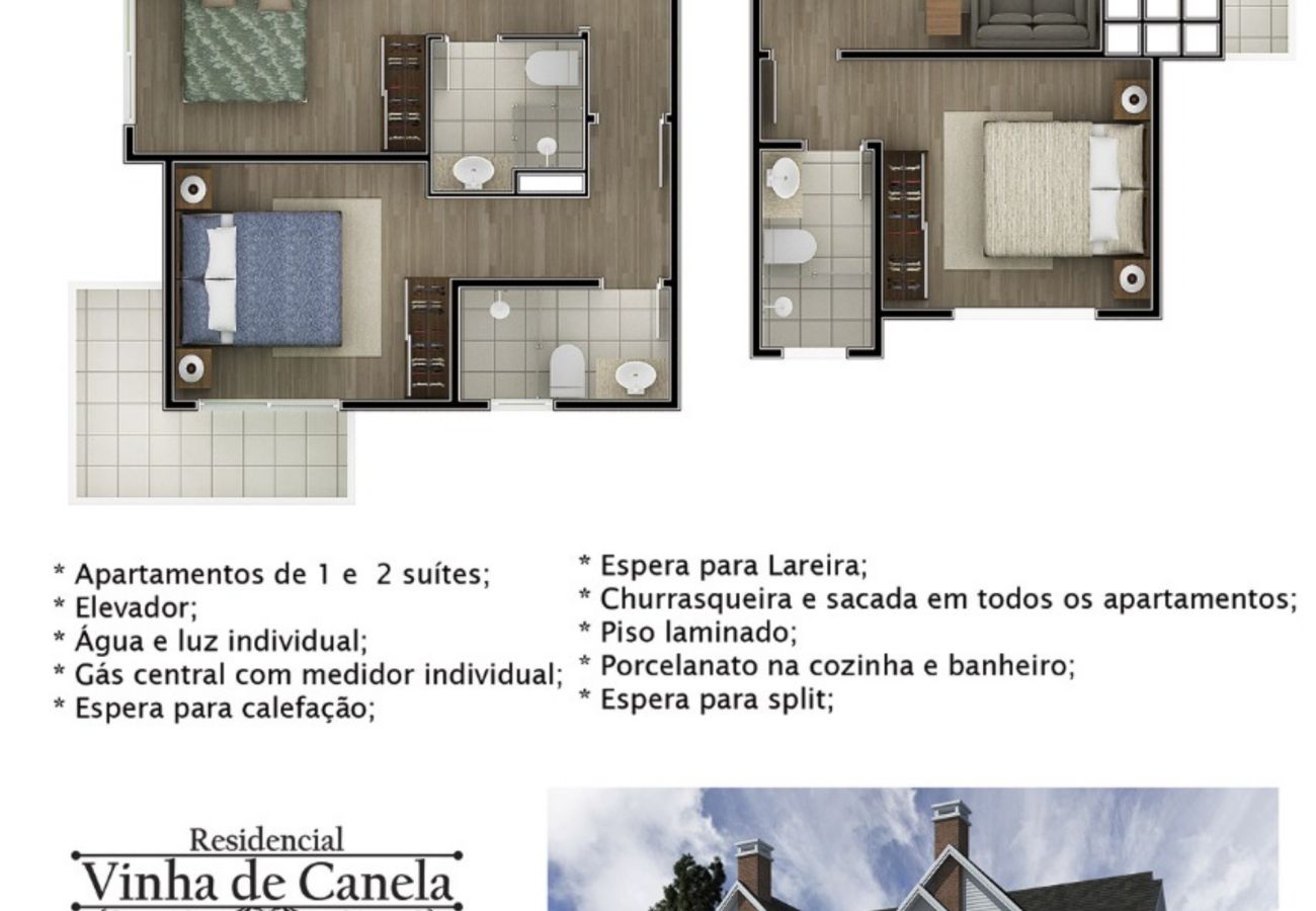 Apartamento em Canela - COBERTURA VINHA DE CANELA REF 569718 