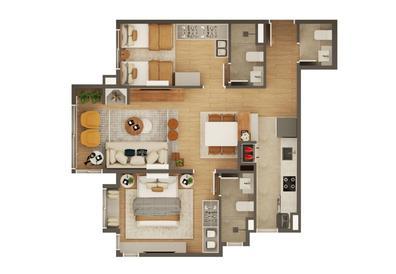 Apartamento em Gramado - APTO RESIDENCIAL RECANTO DO VERDE REF 724731