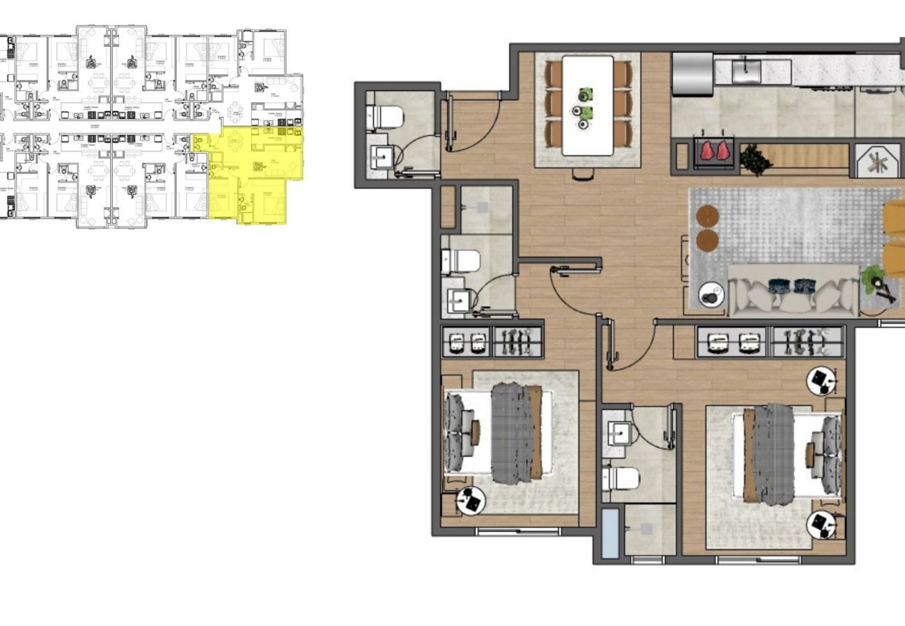 Apartamento em Gramado - APTO RESIDENCIAL RECANTO DO VERDE REF 724731